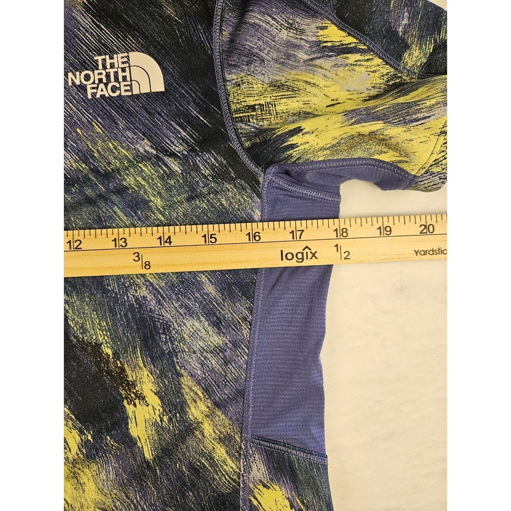 The North Face Womens FlashDry Athletic T-Shirt Purple Abstract Print Size M - Picture 4 of 5